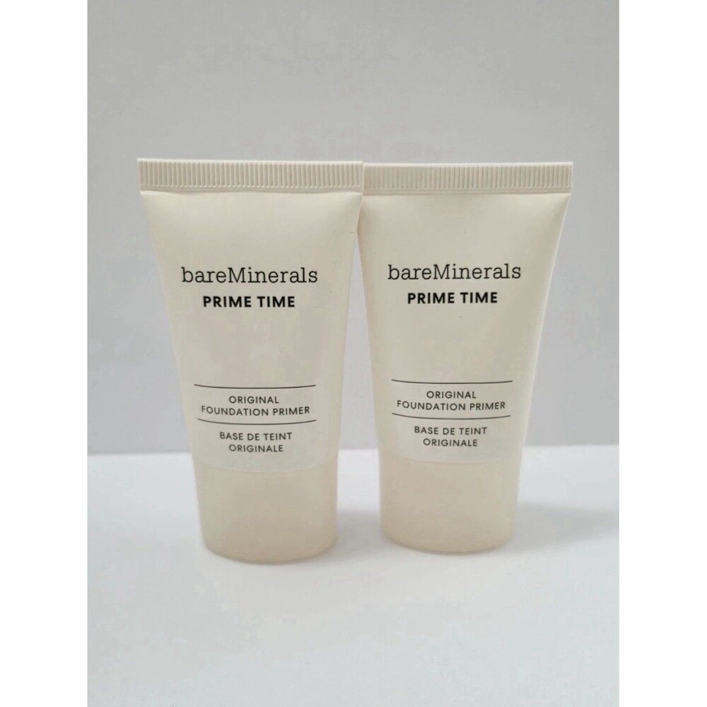 NEW Bare Minerals Prime Time Original Foundation Primer .5 fl oz Set of 2